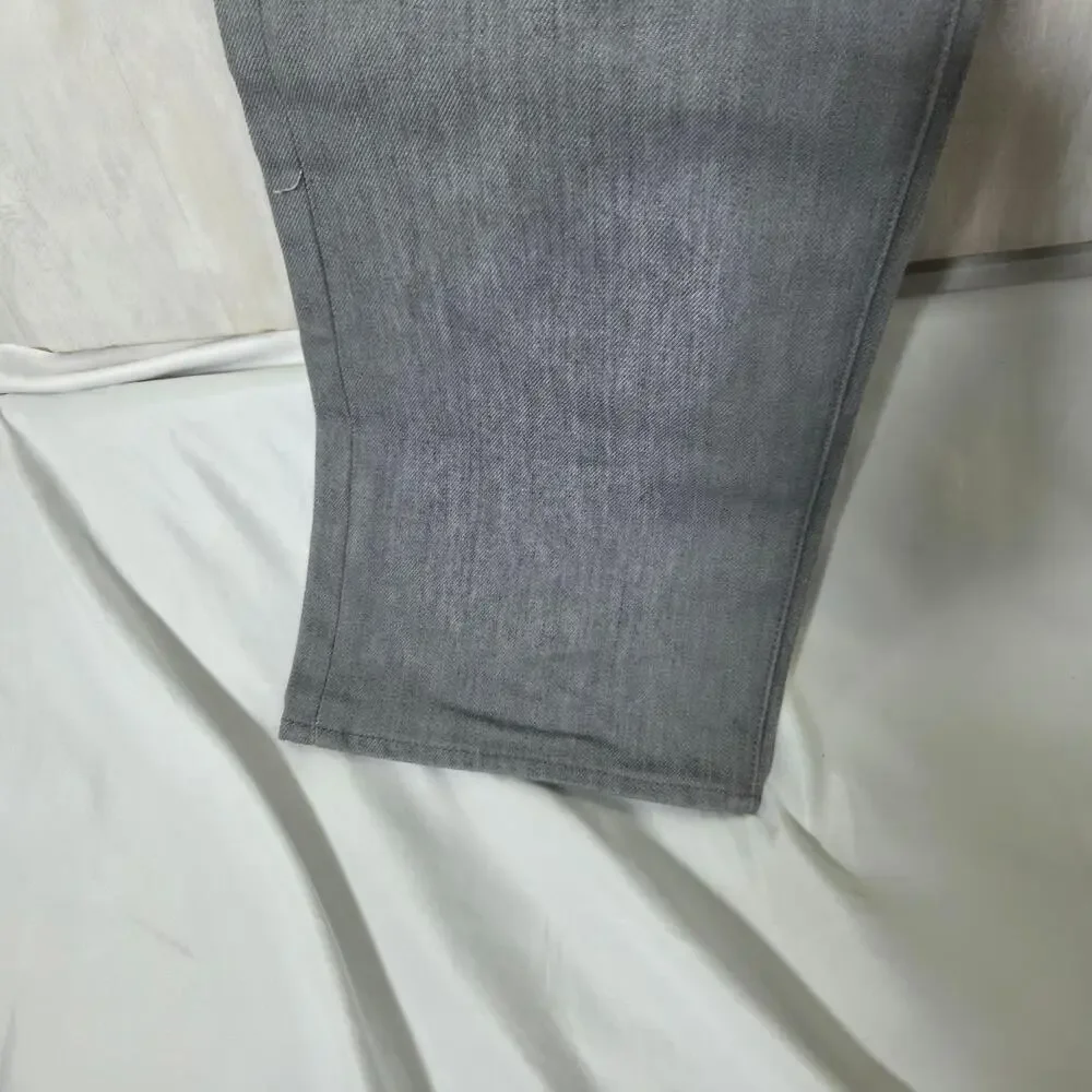 Levis 501 Jeans Mens 36x36 Gray Denim Straight Regular Fit Button Fly Classic